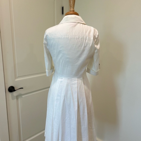 Tory Burch White Button-Down Dress Size 8 - Picture 3 of 5